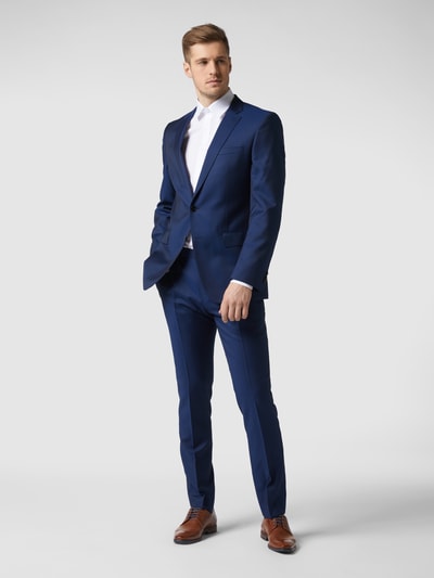 BOSS Slim fit colbert met 2 knopen van pure scheerwol Koningsblauw - 1