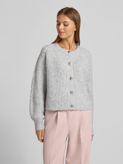 Christian Berg Woman Selection Kurtka o kroju regular fit z okrągłym dekoltem Średnioszary melanż 4