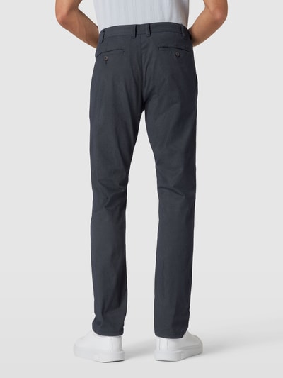 MCNEAL Stoffen slim fit broek met structuurpatroon Marineblauw - 5