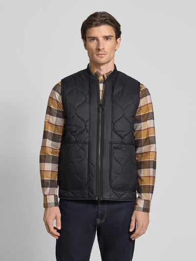Barbour Regular fit bodywarmer met tweewegritssluiting Zwart - 4