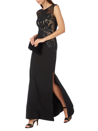 Lipsy Abendkleid mit Einsätzen aus Mesh Black 1