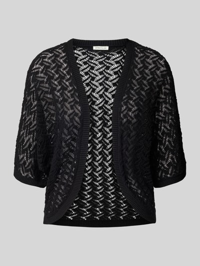 Tom Tailor Loose fit bolero-cardigan van puur katoen Zwart - 2