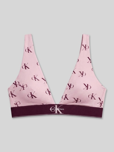 Calvin Klein Underwear Bralette mit Allover-Muster Modell 'LIGHTLY LINED TRIANGLE' Rosa 2