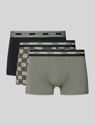 HUGO Pants aus Baumwoll-Mix im 3er-Pack Mittelgrau 1