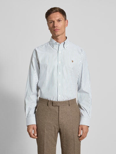 Polo Ralph Lauren Relaxed Fit Business-Hemd mit Knopfleiste Gruen 4