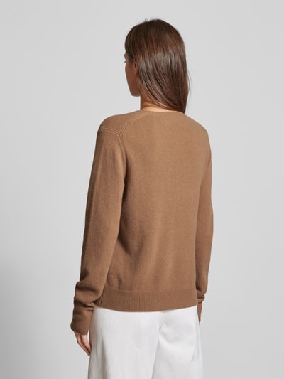 Hemisphere Pullover van kasjmier met ronde hals Camel - 5