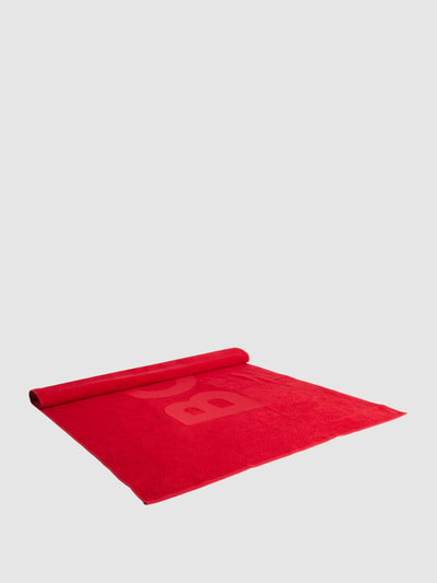 BOSS Handdoek met labelopschrift Rood - 1