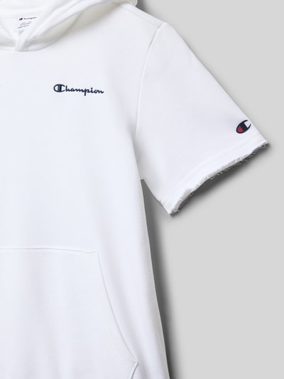 Champion Regular Fit T-Shirt mit Kapuze Weiss 2