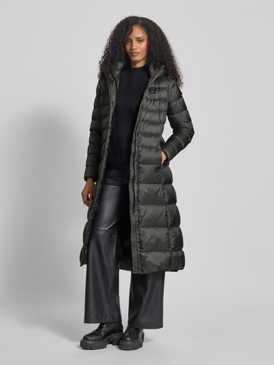 Blauer Usa Płaszcz puchowy z kapturem model ‘ANITA’ Ciemnoszary 1