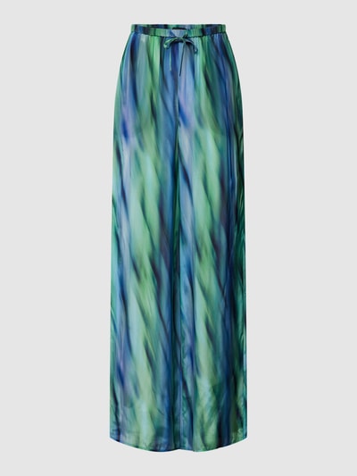 ARMANI EXCHANGE Wide Leg Stoffhose im Allover-Design Blau 2