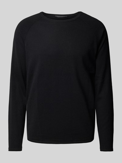 Drykorn Gebreide pullover met ronde hals, model 'Tilion' Metallic zwart - 2