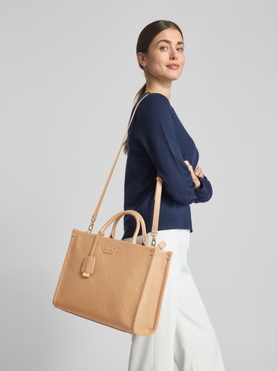 Liu Jo White Handtas met labelapplicatie, model 'RIDHI' Camel - 1