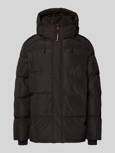 Superdry Kurtka pikowana z kapturem Czarny 2