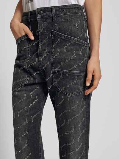 MAC Baggy Fit Jeans mit Allover-Print Anthrazit 3