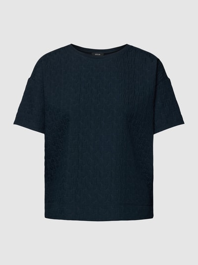 OPUS T-Shirt mit Strukturmuster Modell 'Sellona' Blau 2