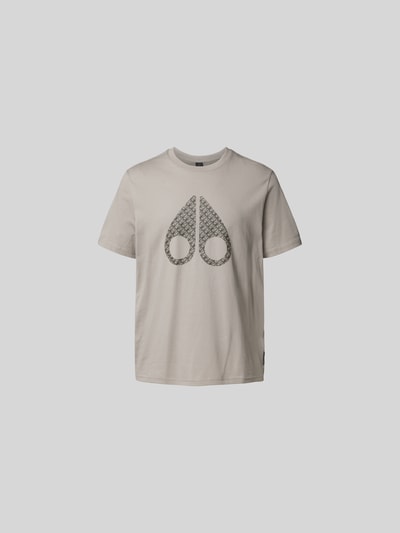 Moose Knuckles T-Shirt mit Label-Print Beige 2