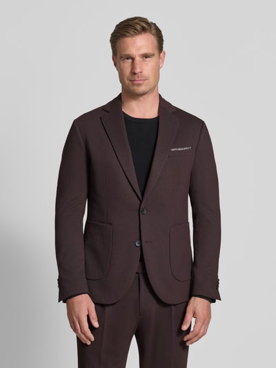 CINQUE Slim fit colbert met viscose, model 'Data' Bordeaux - 4
