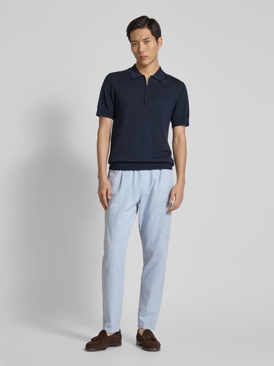 Colours & Sons Cropped Chino aus Leinen mit elastischem Bund Anthrazit 1