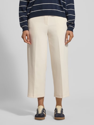 s.Oliver RED LABEL Regular Fit Caprihose mit Viskose-Anteil Modell 'Culotte' Ecru 4