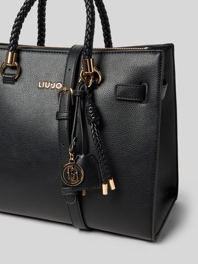 Liu Jo White Handtasche mit Label-Applikation Modell 'MANHATTAN' Black 2