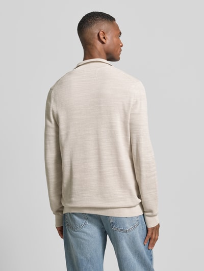 Marc O'Polo Regular Fit Pullover aus reiner Baumwolle Offwhite Melange 5