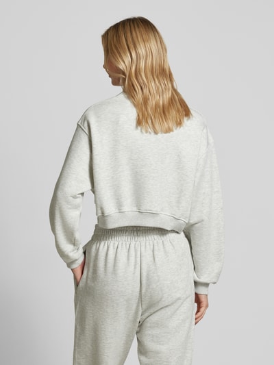 Karo Kauer Kort sweatshirt met labelpatch Lichtgrijs - 5