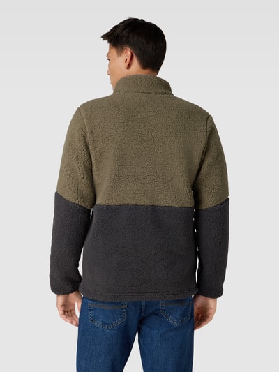 Columbia Sweatjacke mit Teddyfell Modell 'Mountain Side' Oliv 5