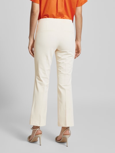 Cambio Bootcut stoffen broek met verkorte pasvorm, model 'ROS EASY KICK' Offwhite - 5