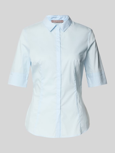 Christian Berg Woman Selection Hemdbluse mit verdeckter Knopfleiste Hellblau 2