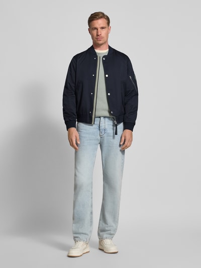 Marc O'Polo Regular Fit Fliegerjacke mit Baumwoll-Anteil - Marc O'Polo × DFB Travel Collection Marine 1