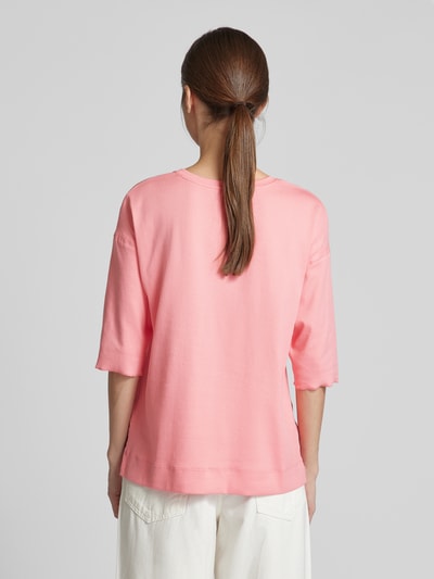 Marc Cain Regular Fit Blusenshirt mit überschnittenen Schultern Pink 5