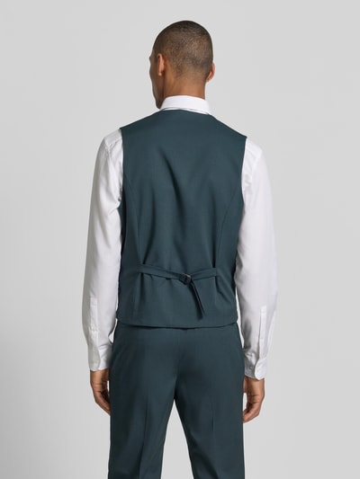 s.Oliver BLACK LABEL Slim Fit Anzugweste mit Viskose-Anteil Modell 'SO PURE' Dunkelgruen 5