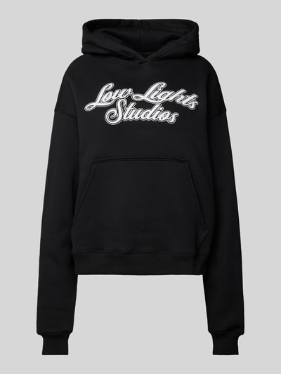 Low Lights Studios Hoodie met labelstitching, model 'SHUTTER' Zwart - 2