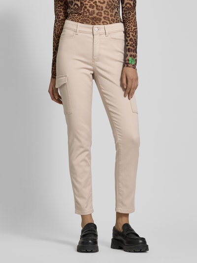 Marc Cain Slim Fit Jeans mit Cargotaschen Sand 4