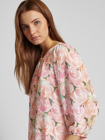 More & More Blouse met bloemenprint Rosé - 3