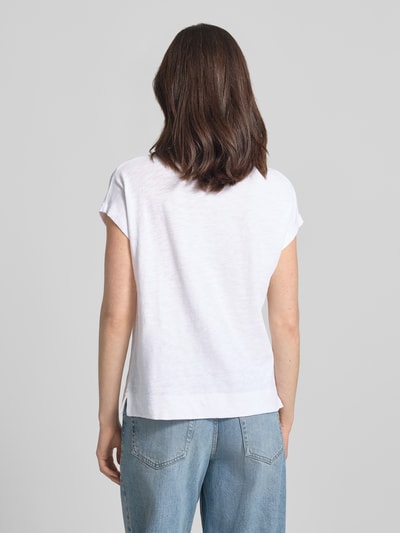 Marc O'Polo Loose Fit T-Shirt aus reiner Baumwolle Weiss 5