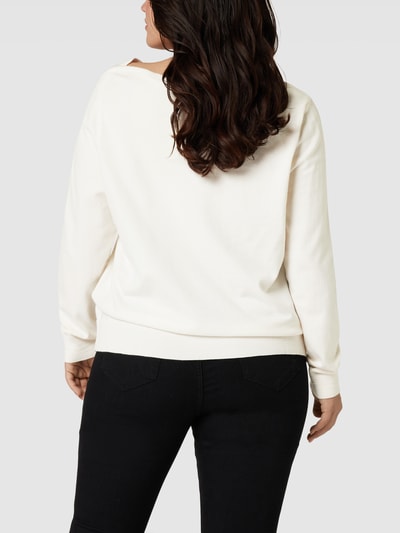 Tommy Hilfiger Curve PLUS SIZE Longsleeve in Strick-Optik Weiß 5