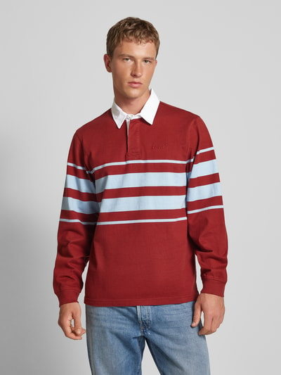 Levi's® Sweatshirt mit Kentkragen Modell 'UNION RUGBY' Bordeaux 4