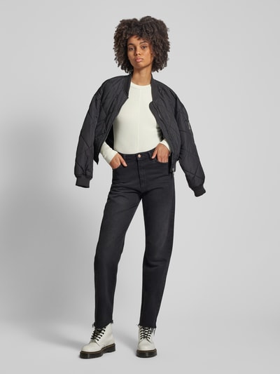 Calvin Klein Jeans Shirt met lange mouwen en labelpatch, model 'SEAMING' Offwhite - 1