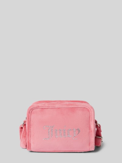 Juicy Couture Crossbodytas met strass-steentjes, model 'KIMBERLY' Felroze - 2