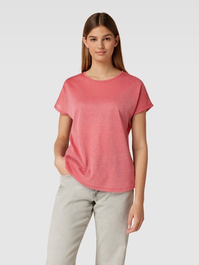 Christian Berg Woman T-shirt in glanzend design Koraal - 4