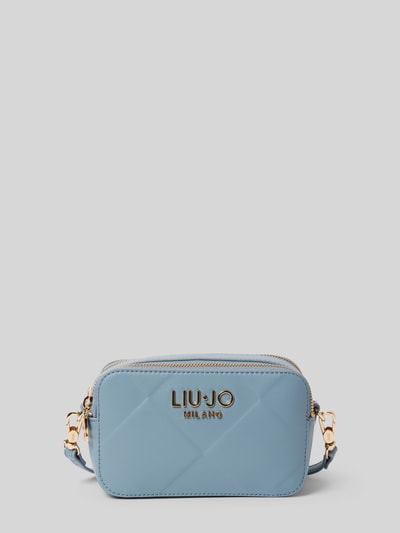 Liu Jo White Handtasche mit Label-Applikation Modell 'RIDHI' Rauchblau 2