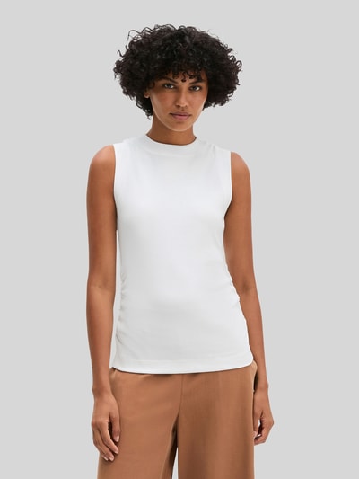Marc O'Polo Slim Fit Top aus Baumwoll-Mix Weiss 4