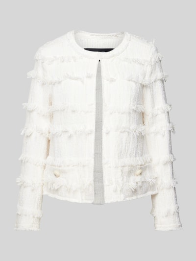 Luisa Cerano Blazer met structuurmotief Offwhite - 2