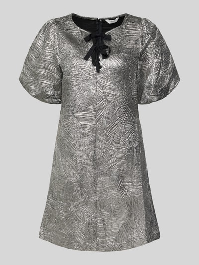 b.young Minikleid mit Zierschleifen Modell 'Detona' Metallic Black 2