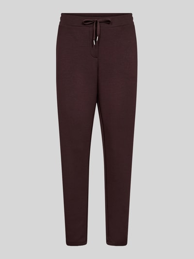 Soyaconcept Spodnie dresowe o kroju regular fit z mieszanka modalu model 'SC-BANU 157' Czekoladowy 2