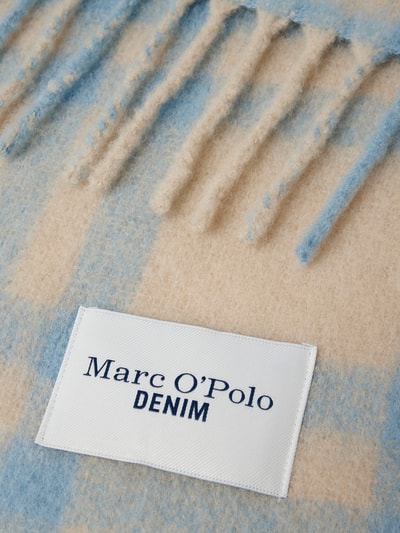 Marc O'Polo Denim Szal z frędzlami Błękitny 2