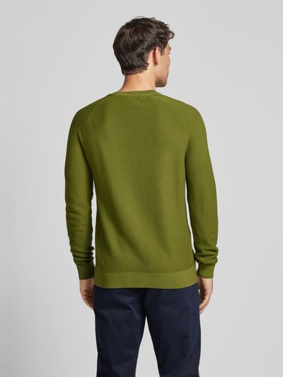 s.Oliver RED LABEL Gebreide pullover met ribboorden Rietgroen - 5