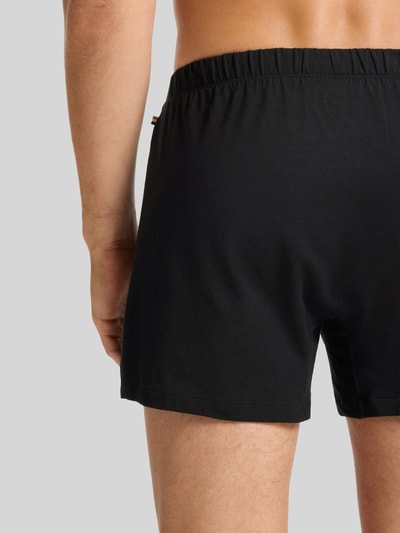 BOSS Bokserki o kroju regular fit z mieszanki bawełny model '2P JERSEY BOXER' Czarny 5