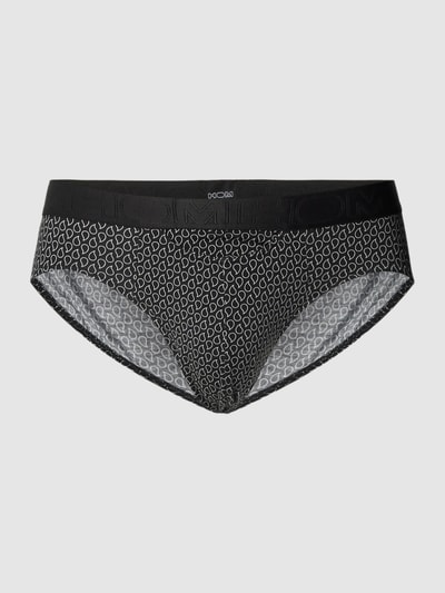 HOM Slip mit Allover-Muster Modell 'Akita' Black 2